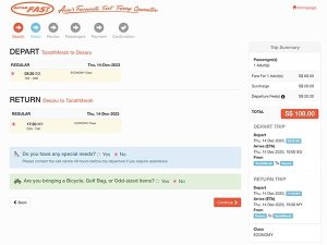 Tanah Merah To Desaru Coast Ferry Ticket Price