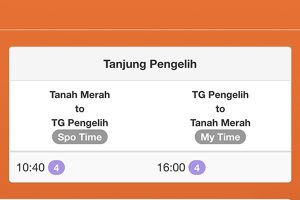 Tanah Merah To Tanjung Pengelih Ferry Schedule