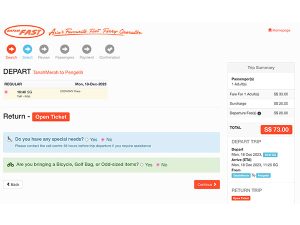 Tanah Merah To Tanjung Pengelih Ferry Ticket Price